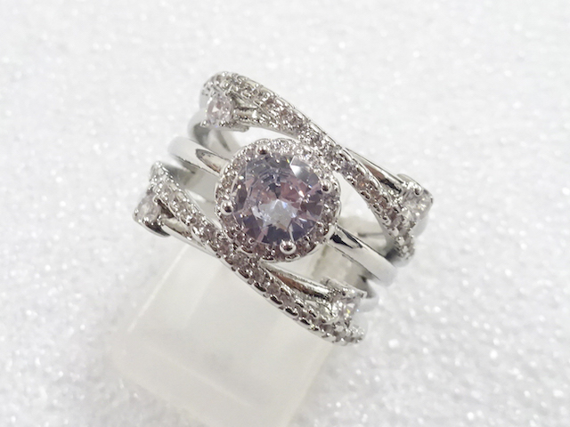 JAPANESE KIMONO / ANTIQUE CRYSTAL RING (SIZE 12.5)